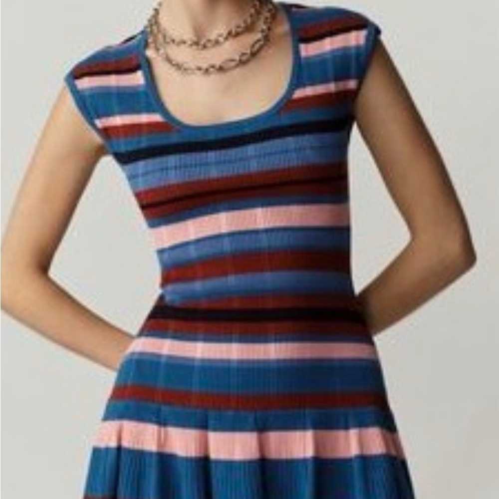 The Beca Ribbed Sweater Fit & Flare Mini
Dress by Maeve